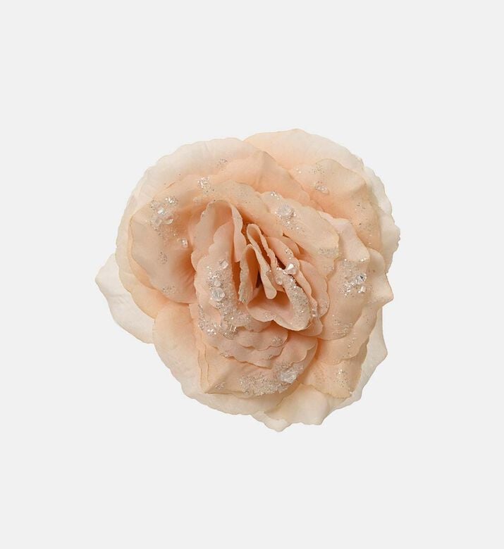 Glitter Rose-on-clip Ornament Glitter Rose-on-clip Ornament