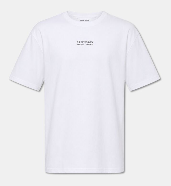 Samsoe Organic Cotton Logo T-shirt, White, S, Packshot View