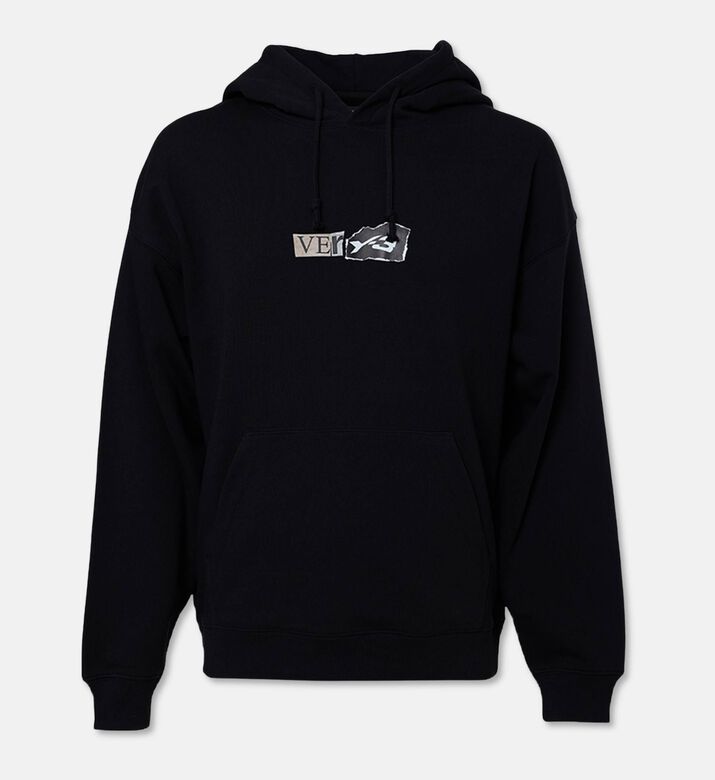 Y-3 Logo-print Kangaroo Pocket Hoodie, Packshot View