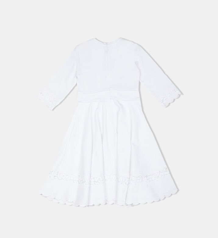 Floral-lace Flared Mini Dress Floral-lace Flared Mini Dress