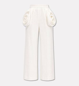 Savanna Galeries Lafayette Linen Draped Trousers, Packshot View