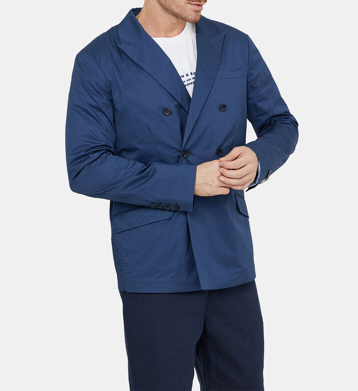 جاكيت مطاطي بصفي أزرار