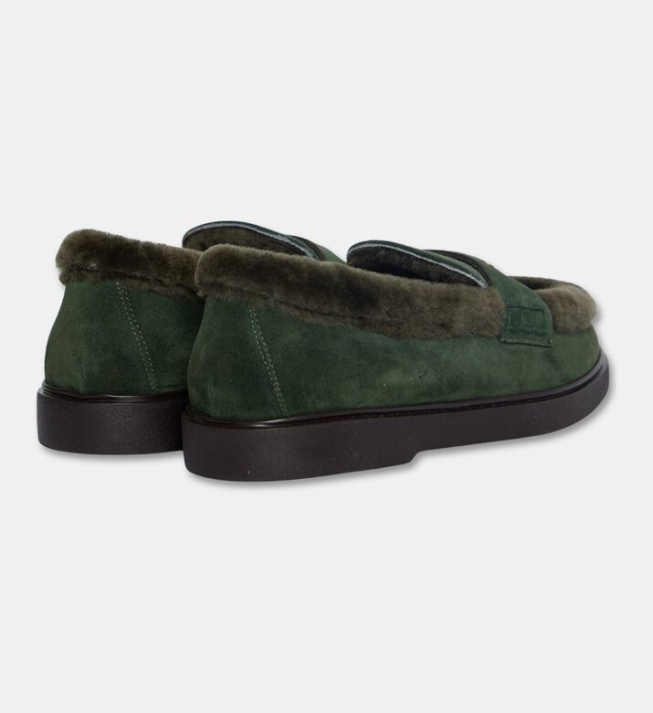 Roberto Festa Danesa Suede Slip-ons, Green, Eu-36, Packshot View