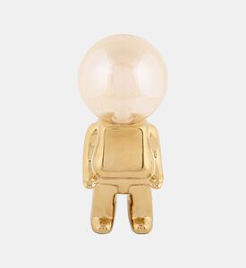 Leitmotiv Ross Ceramic Led Table Lamp, Gold, Packshot View