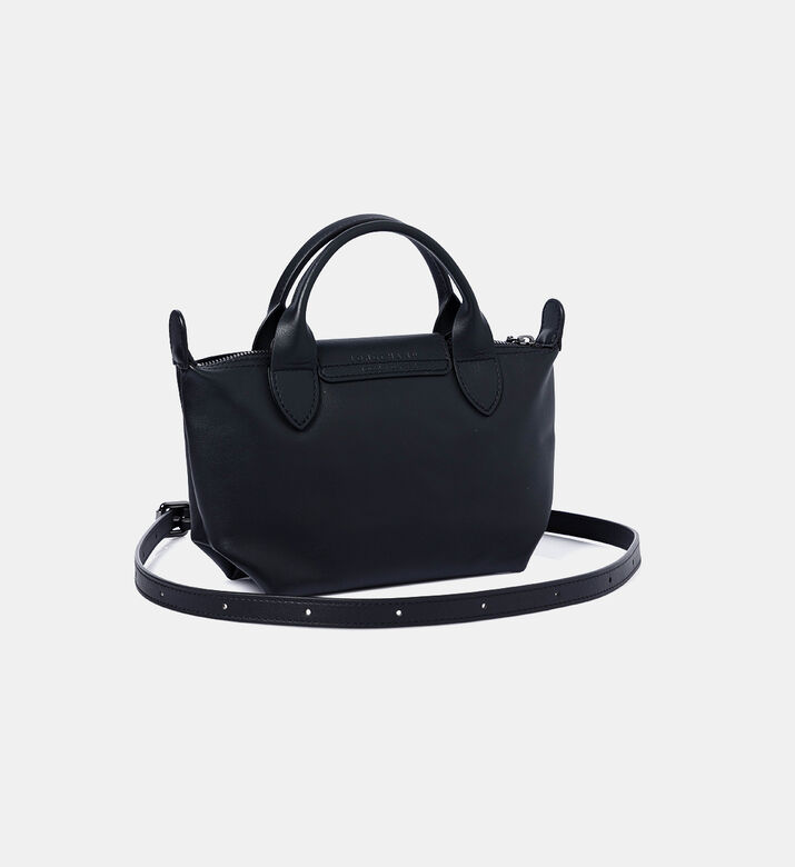 Longchamp Le Pliage Xtra Cowhide Leather Handbag, Black, Packshot View