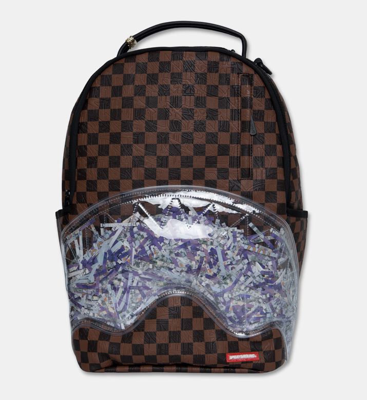 Sprayground Clear Pouch Checker Backpack, Packshot View