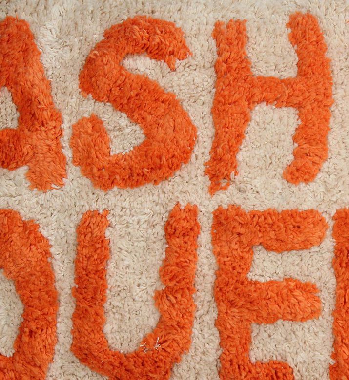 Kersten Fashion Queen Inscribed Rectangular Cotton Throw Pillow, Packshot View Kersten Fashion Queen Inscribed Rectangular Cotton Throw Pillow, Packshot View