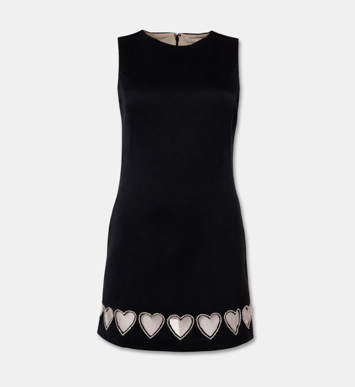 Alice and Olivia Heart Cut-out Detail Sleeveless Midi Dress, Packshot View