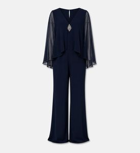 Luisa Spagnoli Embellished Cape-layer Jumpsuit, Packshot View