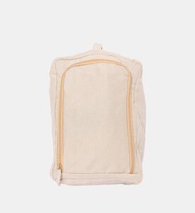 سلة تخزين قماشية بإطار معدني