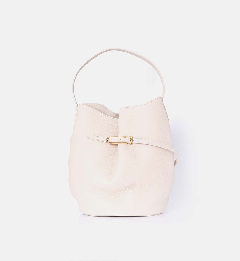 Large Belted Bucket Bag