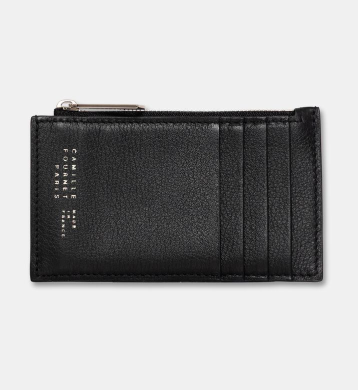Camille Fournet Alligator Calf Leather Wallet, Black, Packshot View