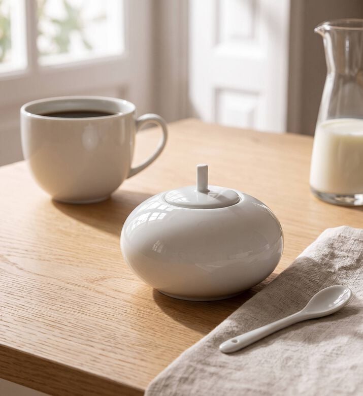 Vista Alegre Domo Sugar Bowl, Model View
