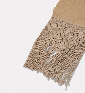 Home Deco and More Ford Natural Jute Table Runner, Beige, Packshot View