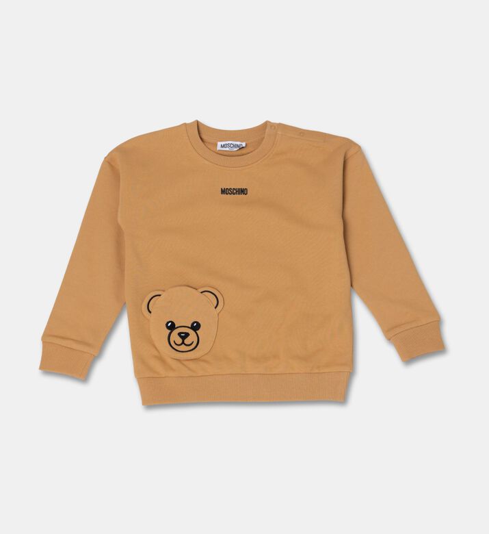 Moschino Kids Ribbed Crewneck Baby Sweatshirt, Packshot View