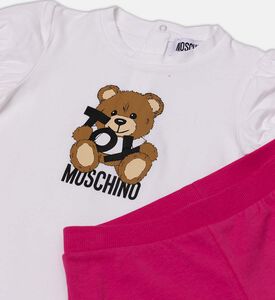 Teddy Bear Flared Shorts Set