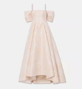 L Atelier Du Luxe Silk Jacquard Strapless Gown, Packshot View