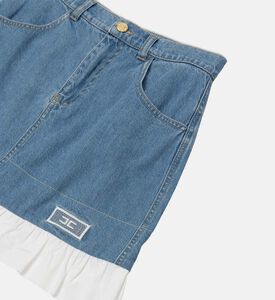 La Mia Bambina Ruffle Hem Detail Flared Skirt, Packshot View