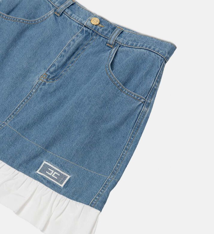 La Mia Bambina Ruffle Hem Detail Flared Skirt, Packshot View