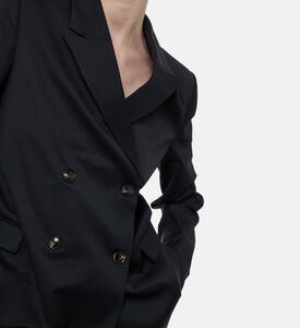 Ganni Double-breasted Closure Blazer, Model View