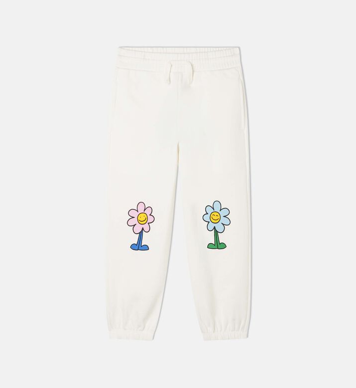 Knee Flower-patches Sweatpants