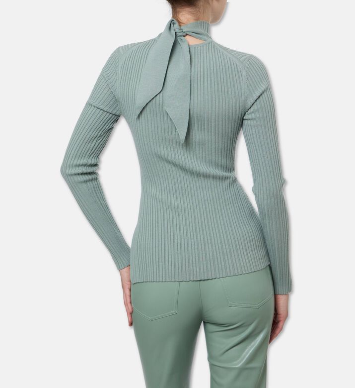 Nanushka Arella Ribbed-knit Top, Model View