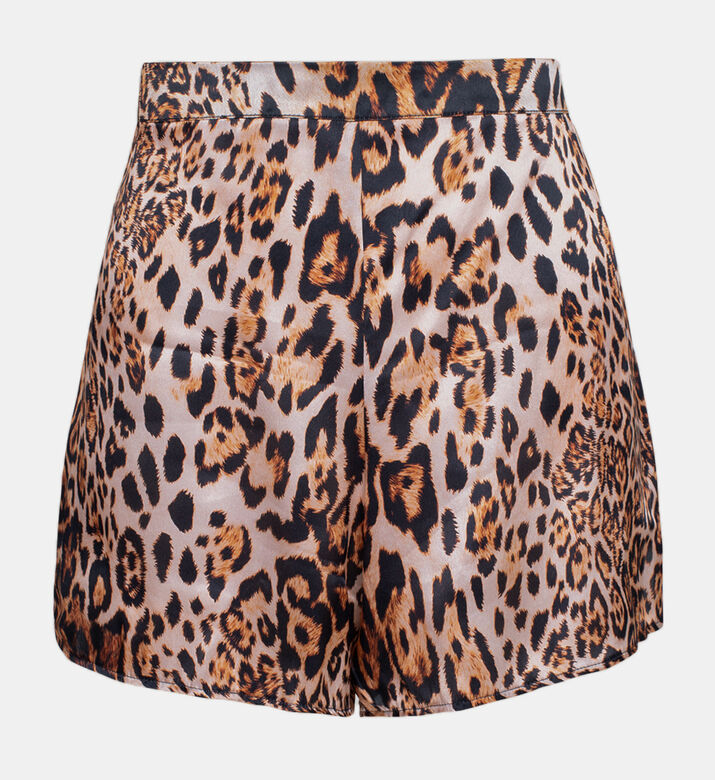 Fauve Amour Panther Printed Shorts