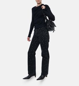 Isabel Marant Dressi Draped Stretched-jersey Top, Model View