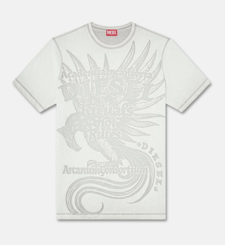 Diesel Contrast Stitch Crewneck T-shirt, Packshot View