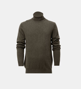 كنزة ناشرول محبوكة بياقة عالية