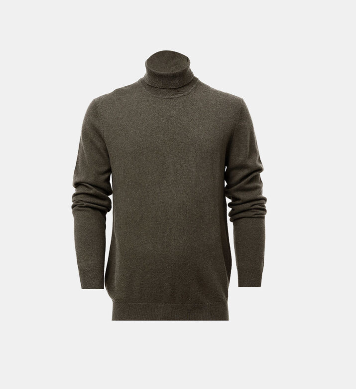 كنزة ناشرول محبوكة بياقة عالية