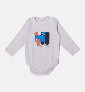 Bobo Choses Abstract Dog-print Shoulder Snaps Long-sleeve Bodysuit, Packshot View
