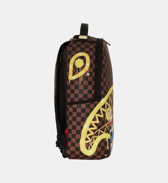 Looney Tunes Porky Pig Gold Drip Shark Backpack