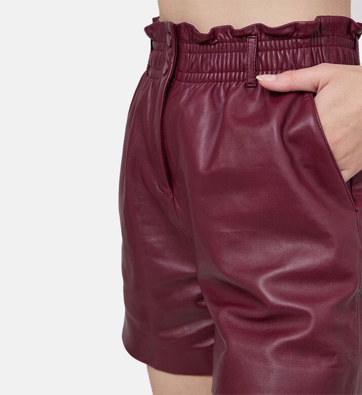 Aglae High-waist Leather Shorts Aglae High-waist Leather Shorts