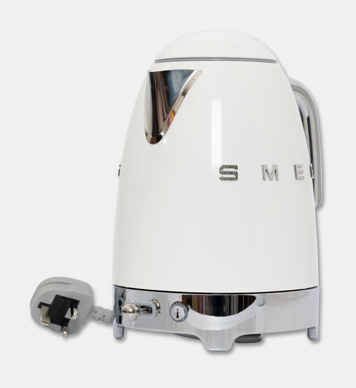 Smeg Standard Stainless Steel Kettle, Cream, Packshot View
