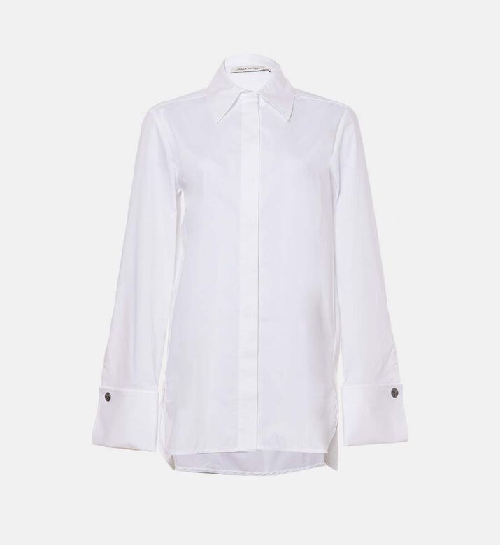 Wide Long-sleeve Oversized Shirt