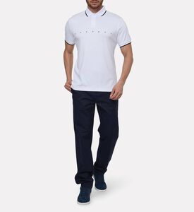 Hackett London Button Placket Regular-fit Polo, White, Xl, Model View