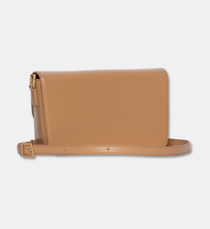 Mlouye Brick Flap Crossbody Bag, Nude, Packshot View