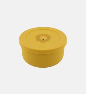 حاوية وجبات خفيفة سيليكون بغطاء بشكل مستر ليون