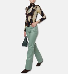 Nanushka Nayeli All-over Abstract Camouflage Top, Model View