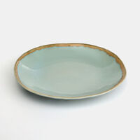 Oval Washed Blue Platter - 36 X 21 Cm