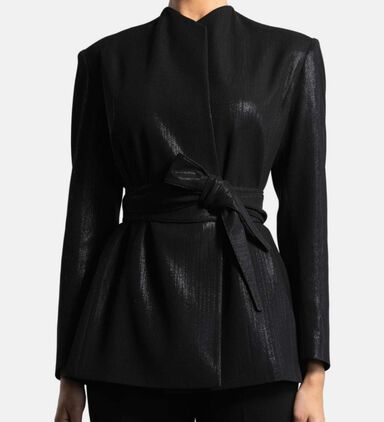 Matrix Shiny High Collar Jacket