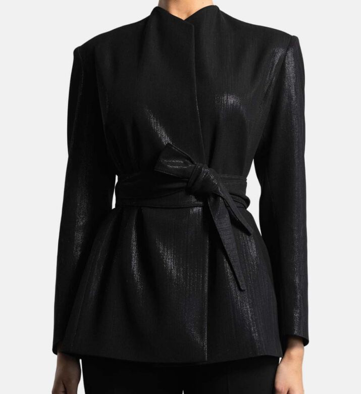 Matrix Shiny High Collar Jacket