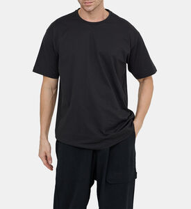 تيشيرت قطن بياقة عادية مستديرة