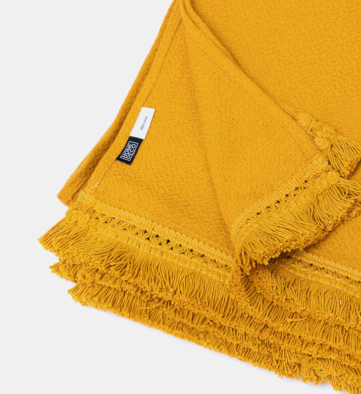 Swan Fringe Lace Cotton Throw