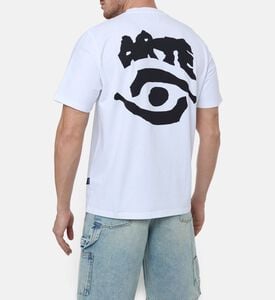 Arte Eye Graphic Logo-print T-shirt, White, Xxl, Model View