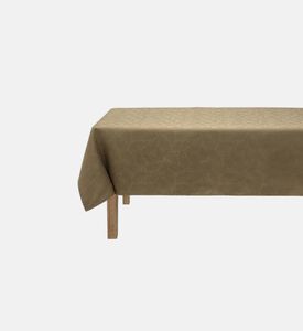 Jacquard Vegetal Mood Coated Cotton Tablecloth, Green, 150x220-cm, Packshot View