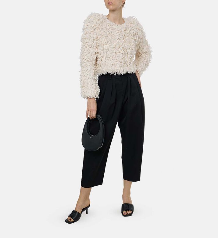 Pleated Button Closure Pants