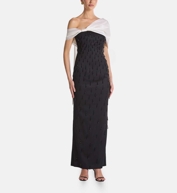 Savanna Dress, Black, Xl, Model View