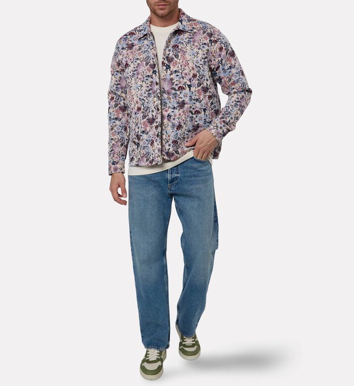 Les Deux All-over Floral-print Long-sleeve Shirt, Model View